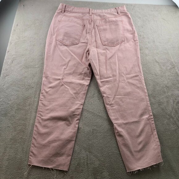 No Boundaries Slim Straight Crop Jeans Pink Sze 15 Super High Rise Cotton Casual - Picture 14 of 14